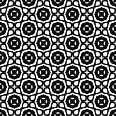 Fototapeta na wymiar floral seamless pattern background.Geometric ornament for wallpapers and backgrounds. Black and white pattern.