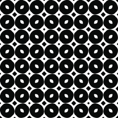 floral seamless pattern background.Geometric ornament for wallpapers and backgrounds. Black and white pattern.