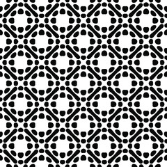 floral seamless pattern background.Geometric ornament for wallpapers and backgrounds. Black and white pattern.