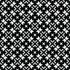  floral seamless pattern background.Geometric ornament for wallpapers and backgrounds. Black and white pattern.