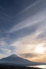 山中湖・パノラマ台から見た夕焼け