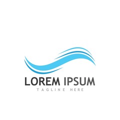 Water wave icon vector