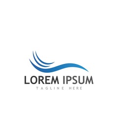 Water wave icon vector