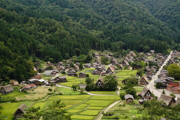 Shirakawago, world heritage site in Gifu Japan.