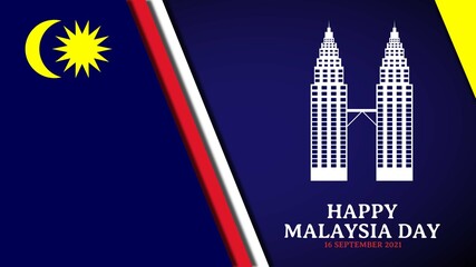 Happy Malaysia day 16 september background