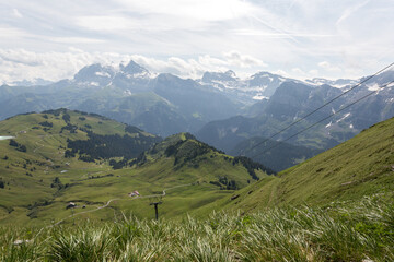 Glaciers et sommets en suisse