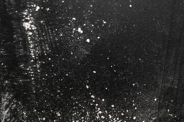 Black board with chalk stain texture background