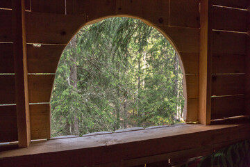 Fenêtre de cabane