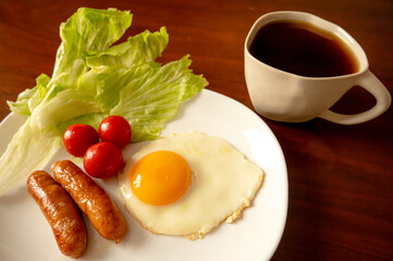 Break fast for one person plate