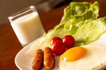 Break fast for one person plate