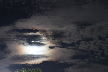 Fototapeta na wymiar Moonlet Sky