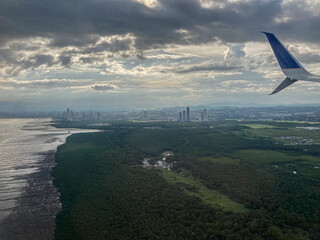 tramonto in volo