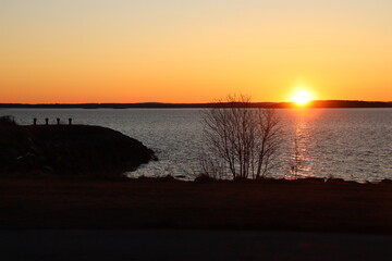 Obraz premium Sunset over Inlet