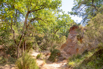 paysage du Colorado Provençal à Rustrel (France)	