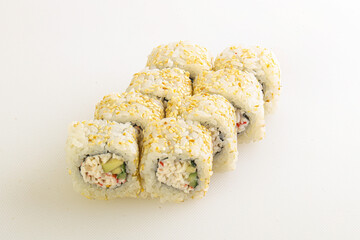 Japanese traditional roll with crab surimi