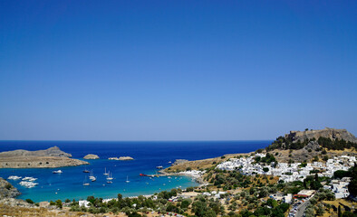 akropolis of Lindos on Rhodes