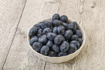 Ripe sweet tasty blueberries heap