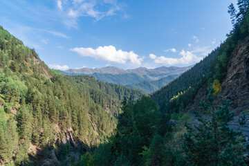 Obraz premium Beautiful view on mountains of Tusheti, landscape. Georiga