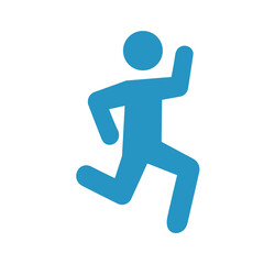 blue avatar running