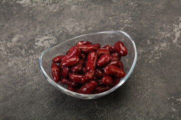 Canned red Kidney in the bowl