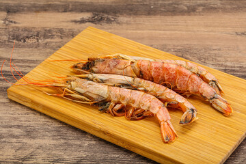 Tasty big Langoustine over the board