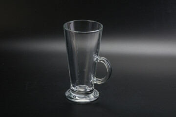 Empty glass cup for drinks