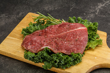 Raw beef steak for grill