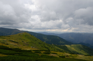 Fototapeta premium mountains and clouds