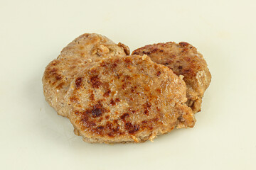 Homemade roasted cutlet minced meat