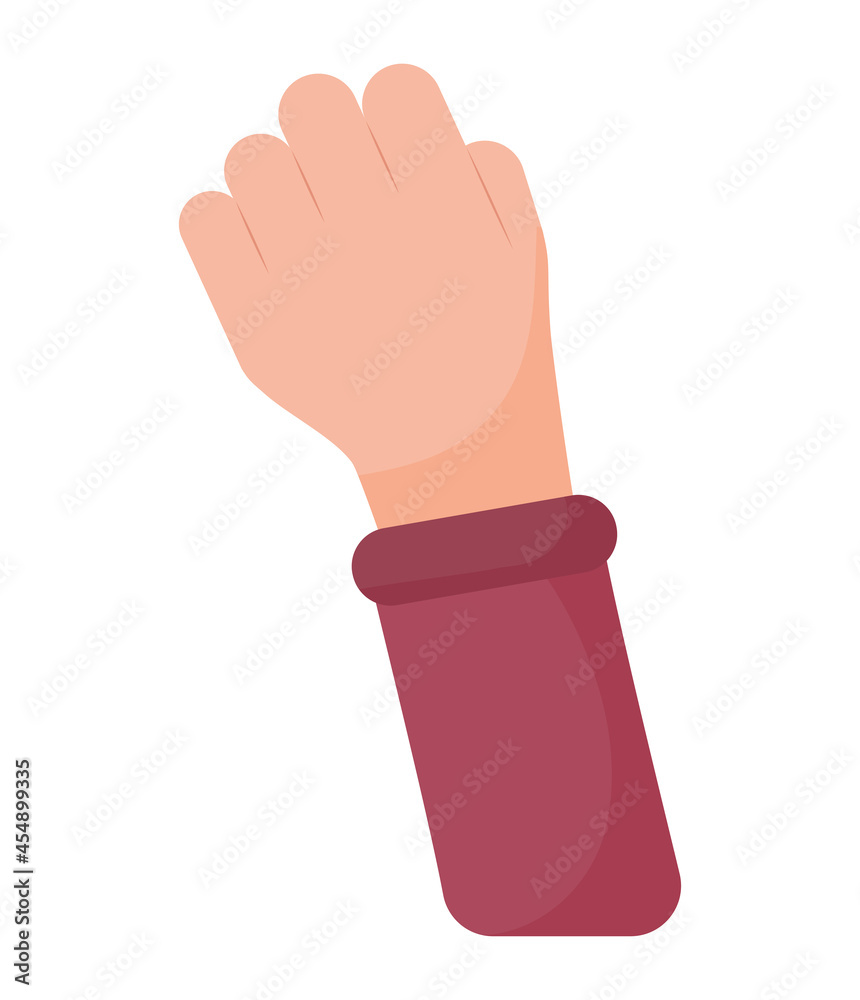 Sticker raised hand icon