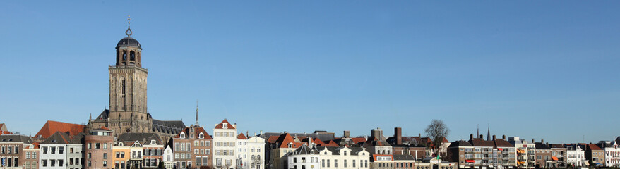 Fototapeta premium A panoramic view on the city of Deventer in the Netherlands