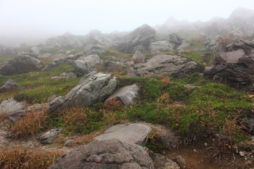 紅葉の茶臼岳（那須岳）
