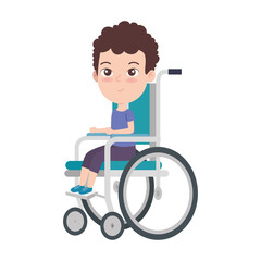 boy in wheelchair