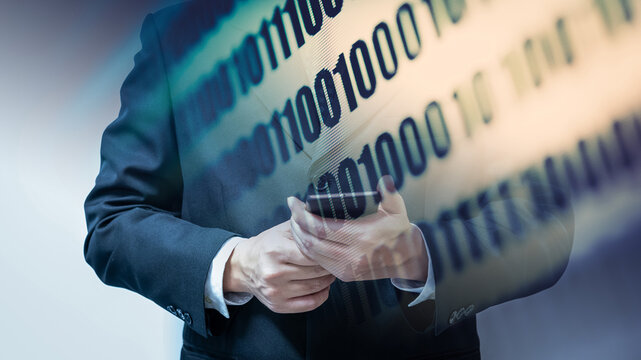 Abstract background of digital binary code of software. Programming software code on computer screen which develop by the programmer to solve the business requirement.	 - Powered by Adobe