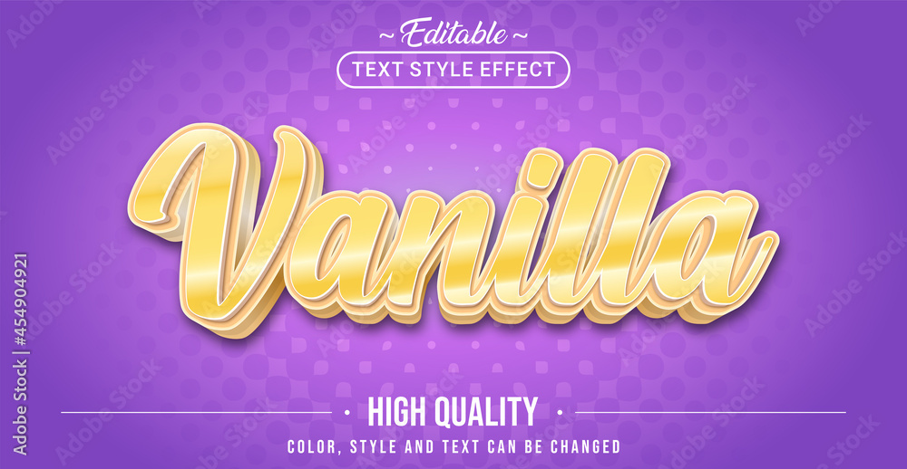 Poster Editable text style effect - Vanilla Giveaway text style theme.