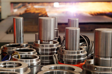 Fototapeta na wymiar CNC welding and manufacturing products