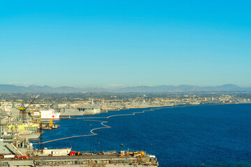 Beautiful shot of Coronado bay during the daytime in San Diego, USA