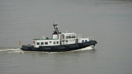 German pilot boat on Elbe river