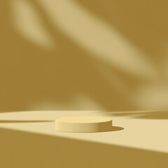 Fototapeta na wymiar 3d render Mockup, Natural Shadow Overlay Background.