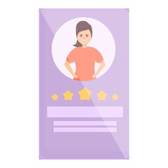 Candidate search icon cartoon vector. Employee job. Person talent