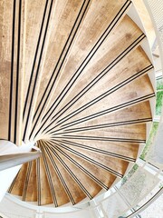 closeup of spiral stairs 
