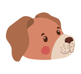 puppy face illustration