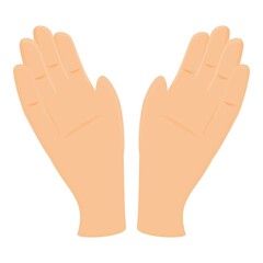 Funny handclap icon cartoon vector. Sport encourage. Hand applause