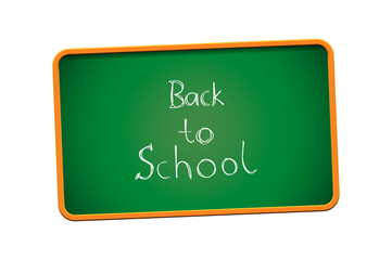 Fototapeta premium Blank retro blackboard. Blackboard background and wooden frame, rubbed out dirty chalkboard, vector illustration. Realistic black and green blackboard in wooden frame. Back To School. 