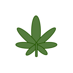 Naklejka premium Medical marijuana icon. Cannabis leaf symbol modern, simple, vector, icon for website design, mobile app, ui. Vector Illustration