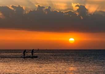 Fototapeta premium sunset on the sea