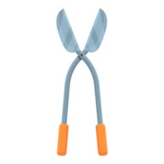 Yard scissor icon cartoon vector. Tree garden. Worker maintenance