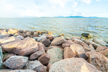 Fototapeta na wymiar Rocks on the coast of Shenzhen, Guangxi Province, China