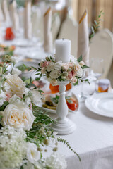 Wedding decorations for the holiday Flowers and objects