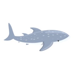 Fish whale shark icon cartoon vector. Sea animal. Underwater species